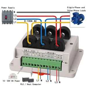 6-Channel AC Power Measurement Module with Modbus JSH-40064A